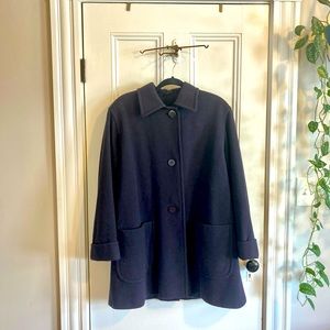 Vtg navy wool coat | Aquascutum London